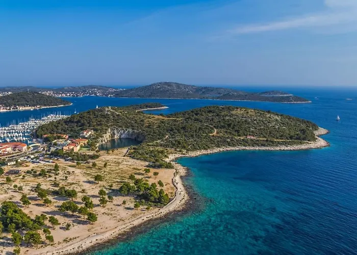 In With Sea View, Terrace, Air Conditioning, Wifi 4773-2 아파트 Ražanj